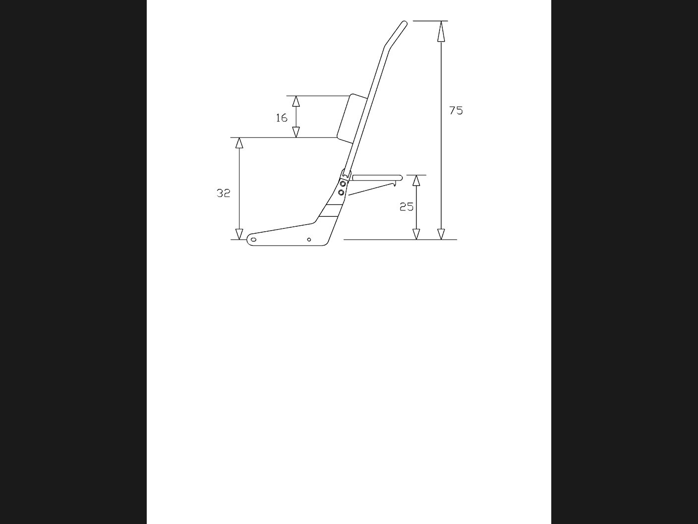 Sissy Bar Shadow 750 após 2012 (removível)