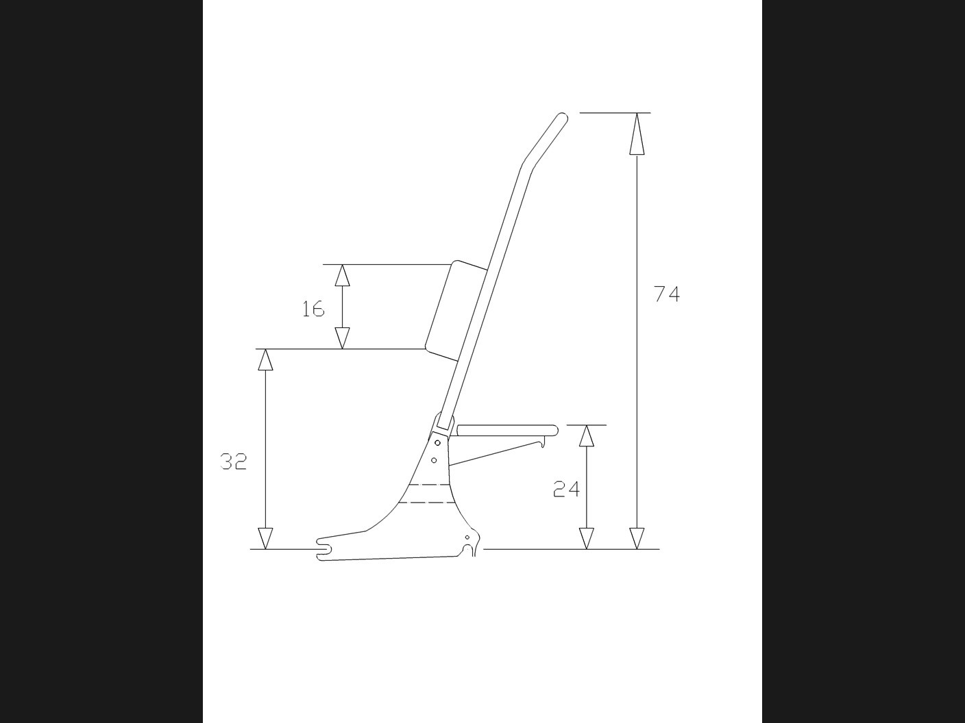 Sissy Bar Softail 160 (Deluxe/Heritage)